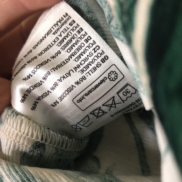 Nwt H&M mini wrap skirt palm leaf pattern - Picture 8 of 10